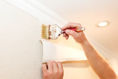 Pose de papier peint à Lézan — revêtements muraux et toiles de verre
